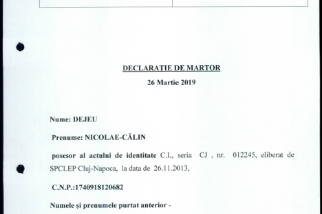 Declaratie Dejeu Călin 26.03.2019