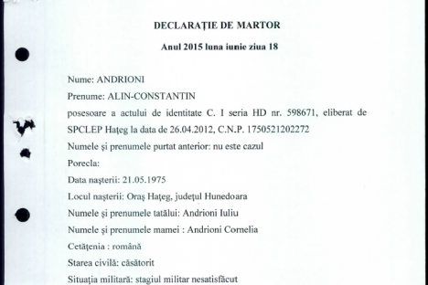 Declaratie martor Andrioni 18.06.2015
