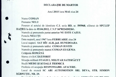 Declaratie Coman Nelu 24.05.2015