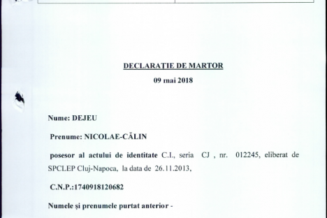 Declaratie de martor Dejeu 09.05.2018