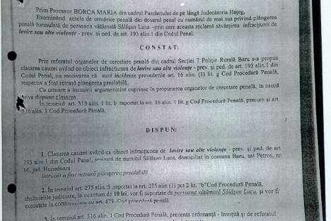 Ordonanta de clasare 29.06.2014