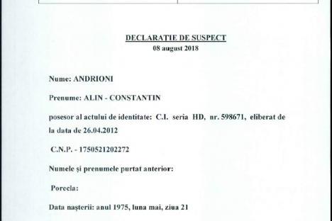 Declaratie Andrioni 08.08.2018