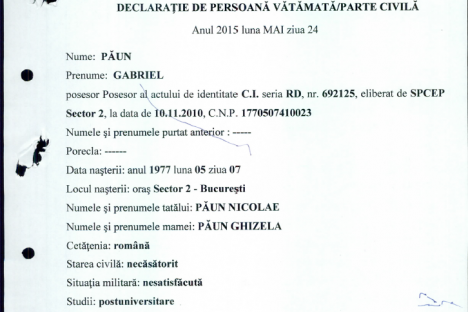 Declaratie Paun Gabriel 24.05.2015